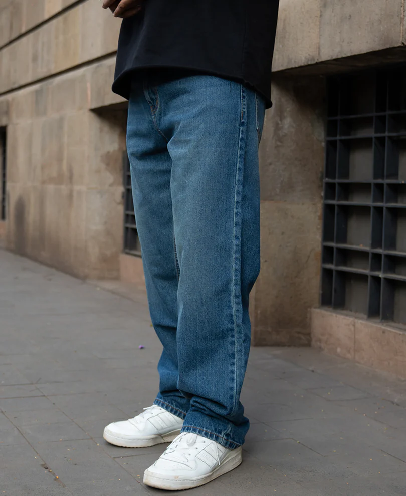 Barrel Fit Denim Jeans - Image 3