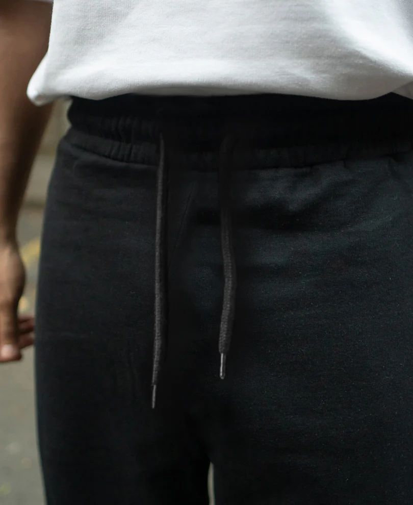 Basic Black Baggy Fit Trackpant - Image 5