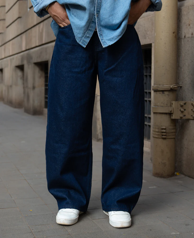 Basic Raw Wash Barrel Fit Denim