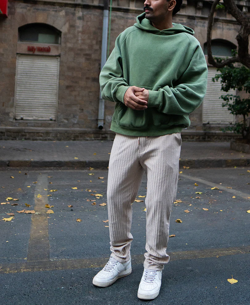 Beige Rib Knit Pant - Image 6