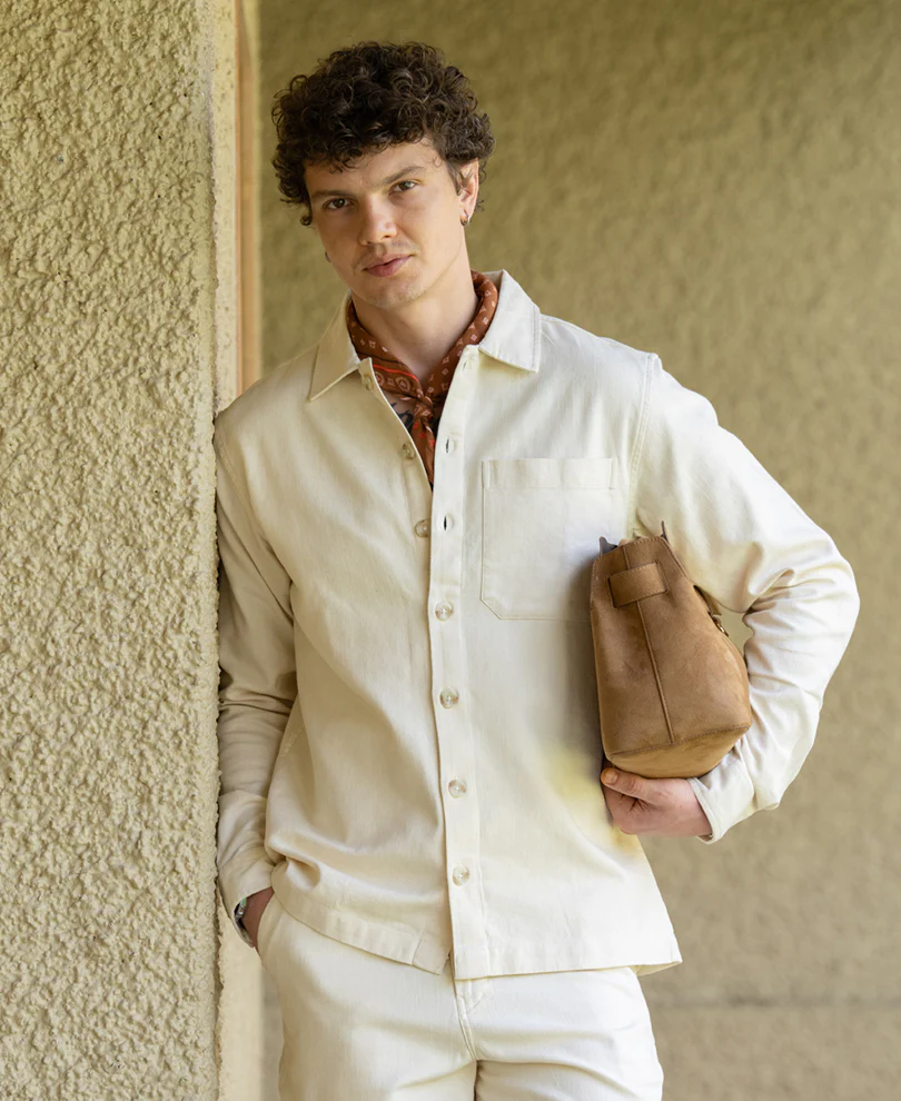 Beige Structured Cord Set 100% Cotton - Image 2