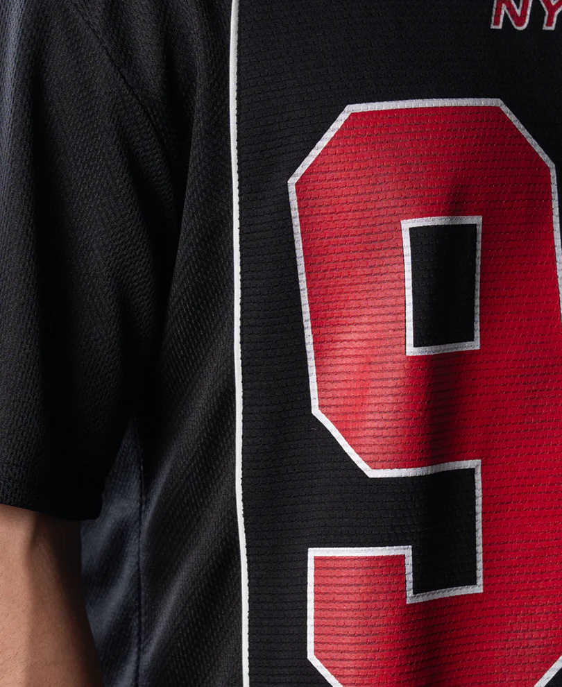 Black Graphic Varsity T-Shirt - Image 4