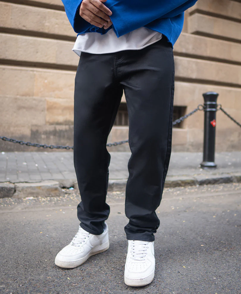 Black Regular Fit Stretchable Jeans - Image 2