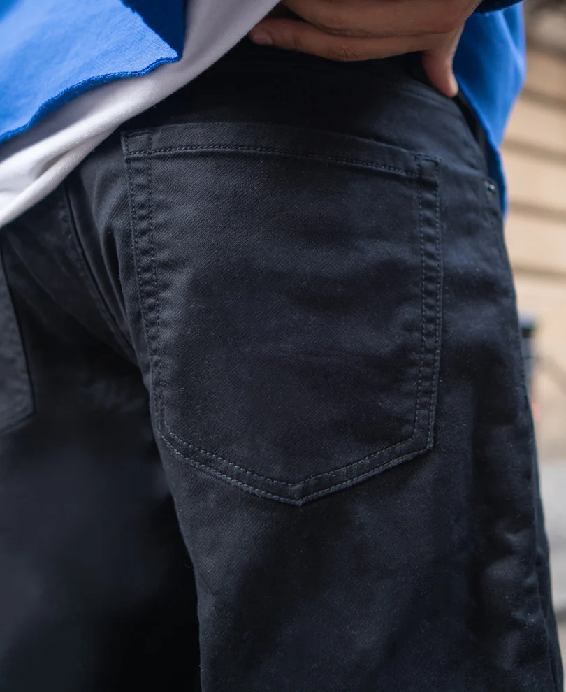 Black Regular Fit Stretchable Jeans - Image 5