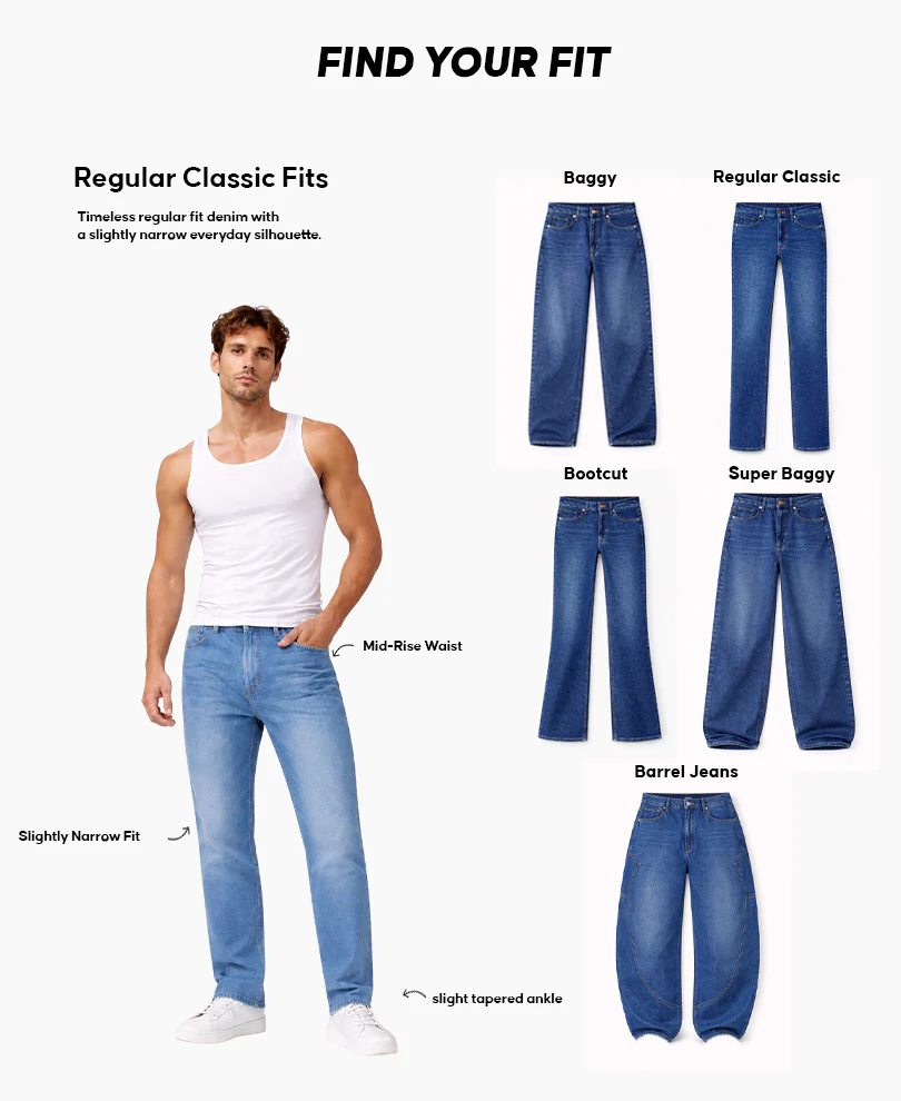 Black Regular Fit Stretchable Jeans - Image 7