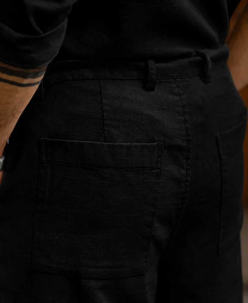 Black Structured Zipper Co-ord 100% Cotton - Image 3