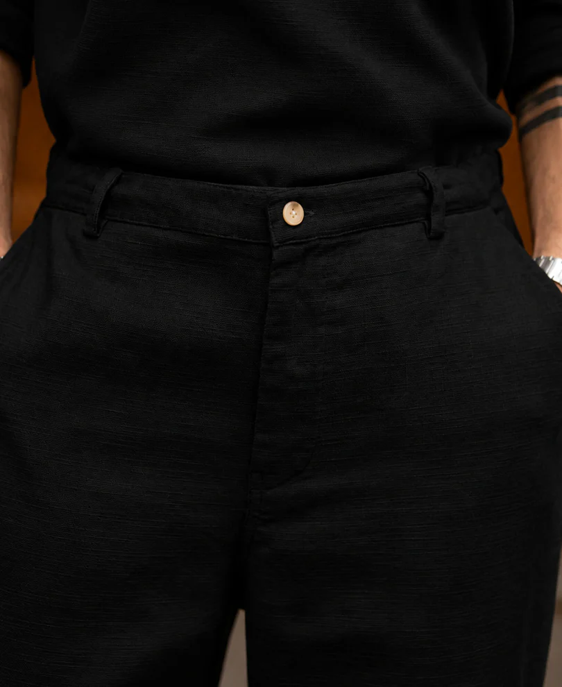 Black Structured Zipper Co-ord 100% Cotton - Image 4