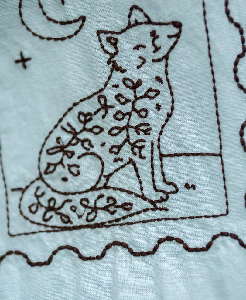 Blue Embroidered Shirt - Image 3