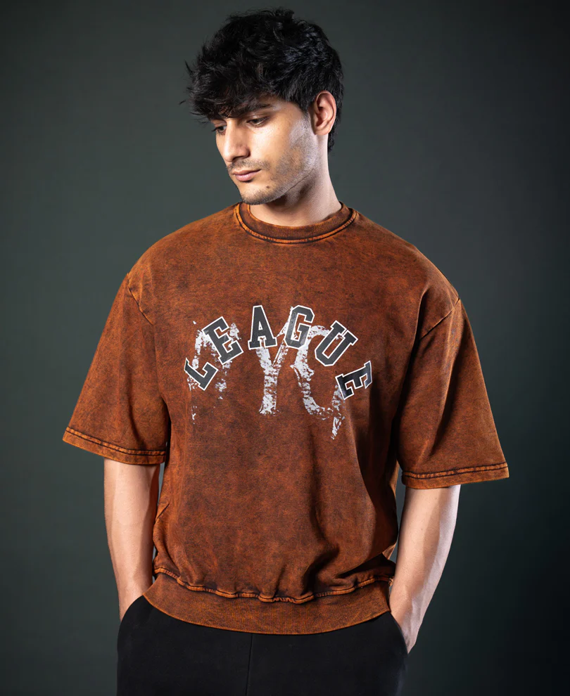 Brown Graphic T-Shirt 100% Cotton