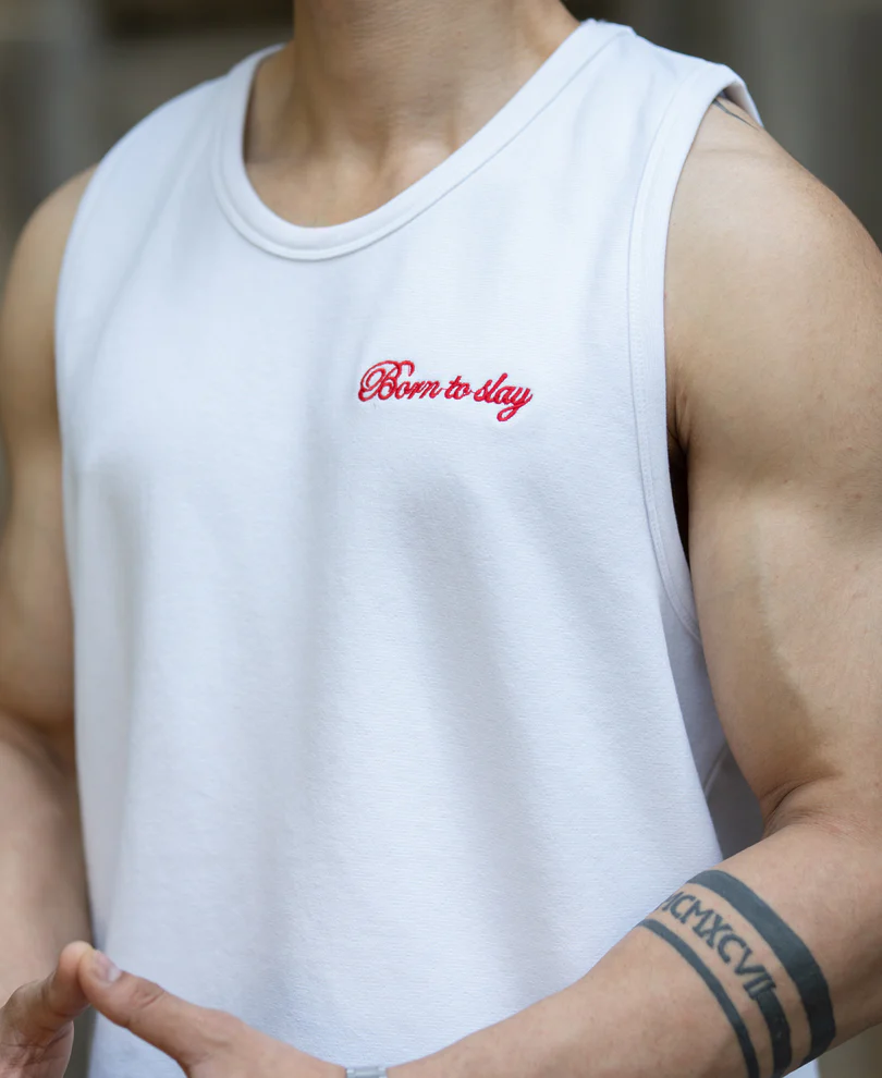 Brown & Off White Vest Combo (Pack Of 2) 100% Cotton - Image 7