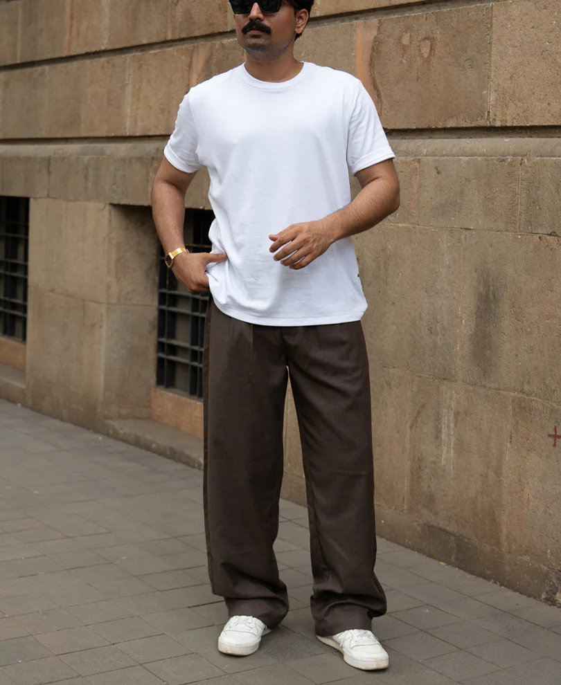 Brown Pleated Gurkha Pants - Image 6