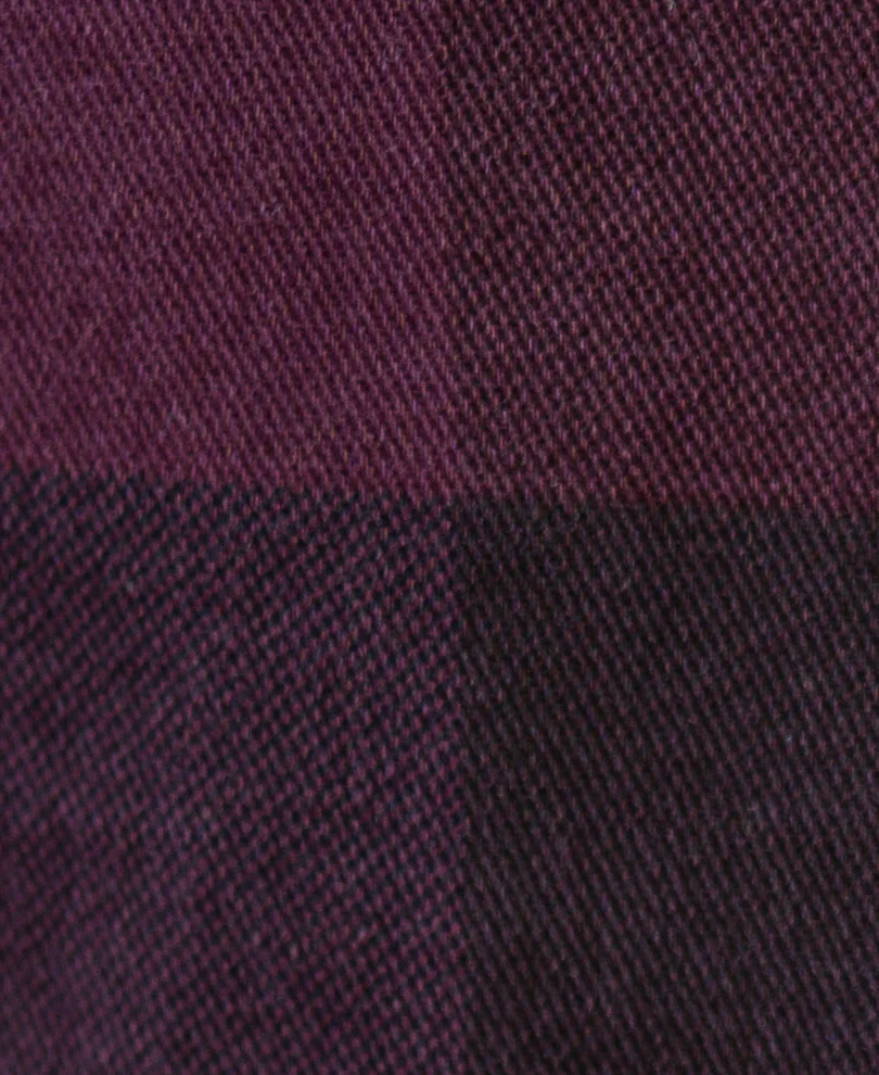 Burgendy Overdyed Checks Shirt - Image 3