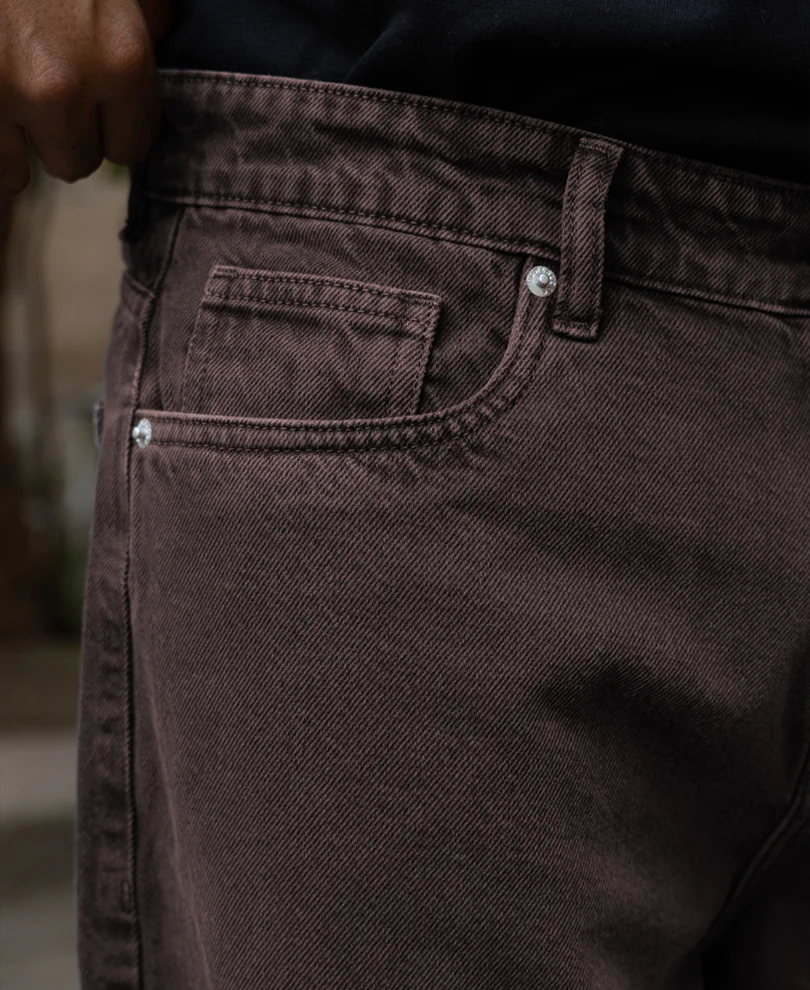 Charcoal Washed Baggy Jeans - Image 4
