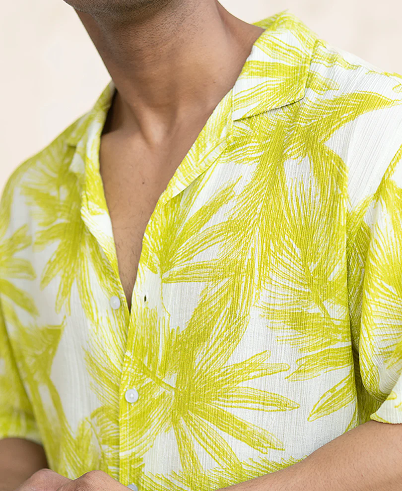 Lime Forest Printed Shirt - Image 5