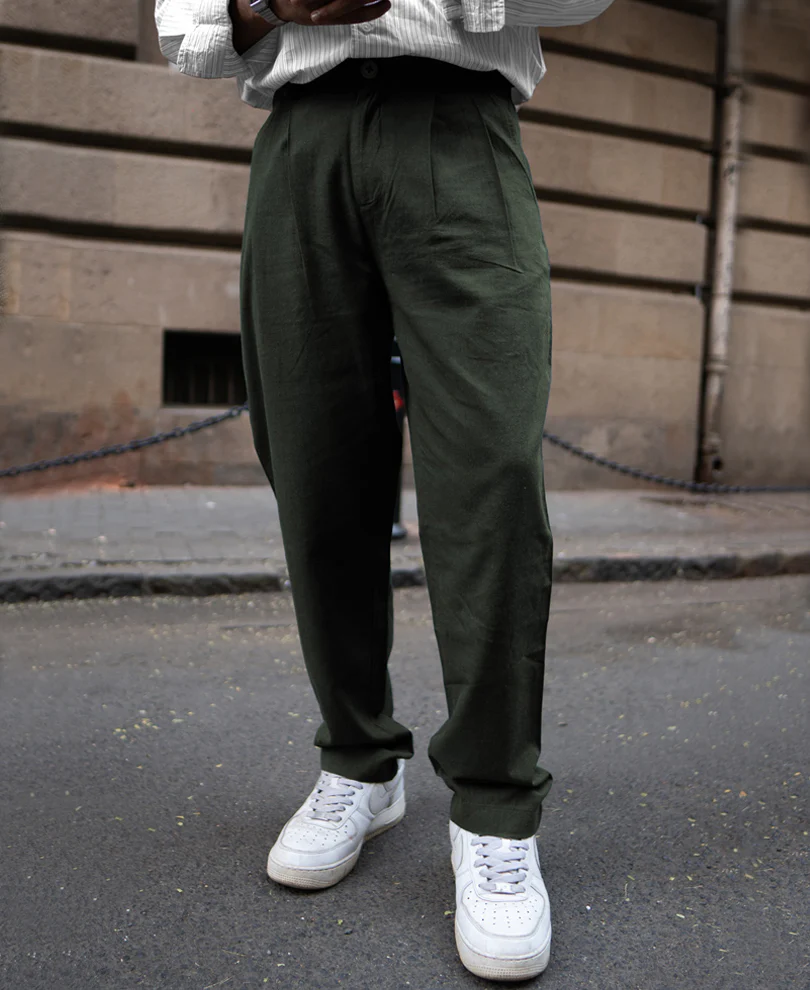 Green Linen Pant - Image 4