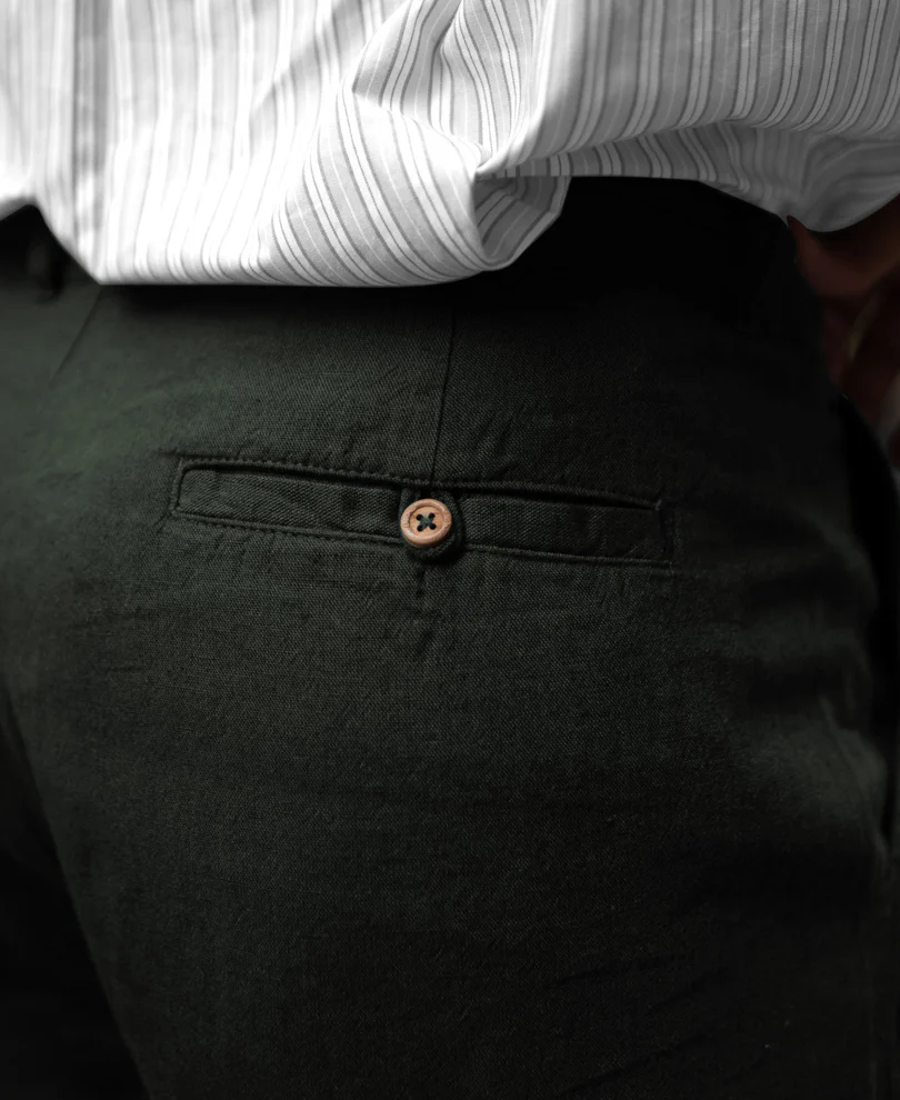 Green Linen Pant - Image 5