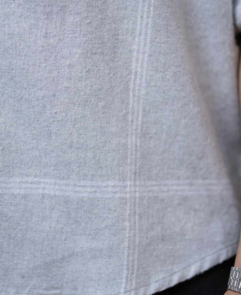 Grey Checks Shirt - Image 5