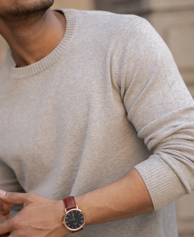 Grey Cotton Sweater - Image 5