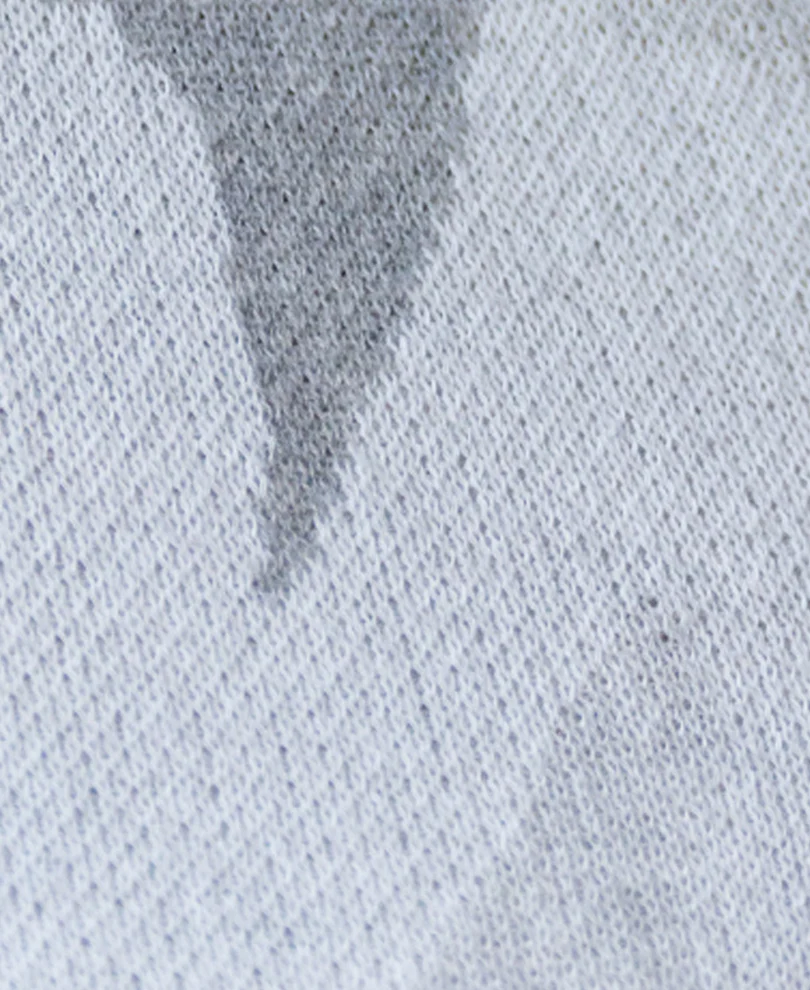 Grey Jacquard Knit T-Shirt 100% Cotton - Image 4