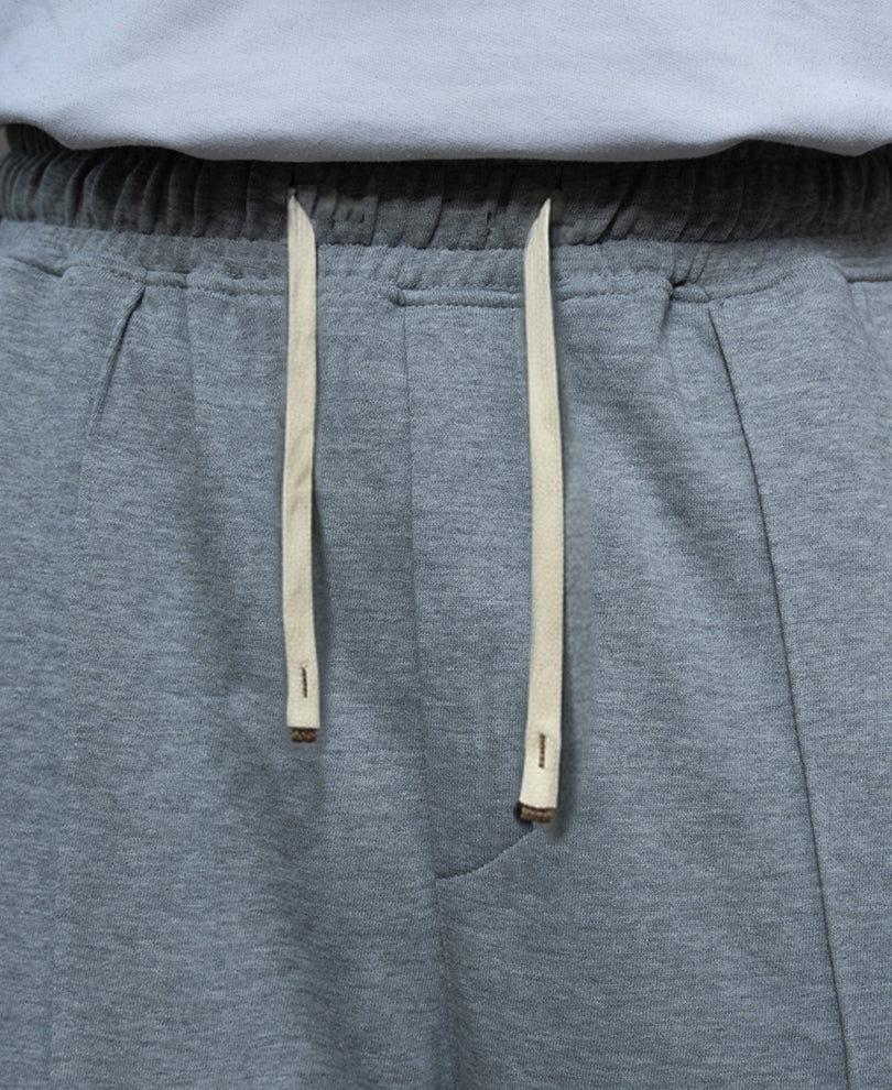 Grey Melange Baggy Trackpants - Image 4