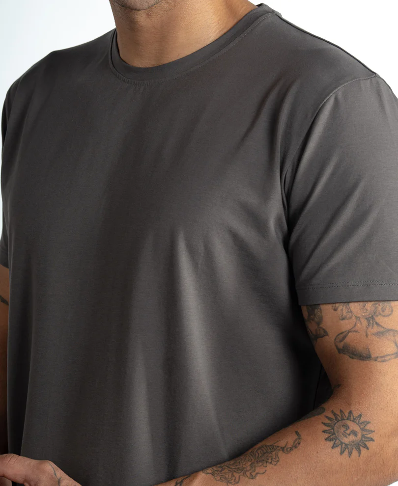 Grey Regular Fit Lightweight T-Shirt - Image 4