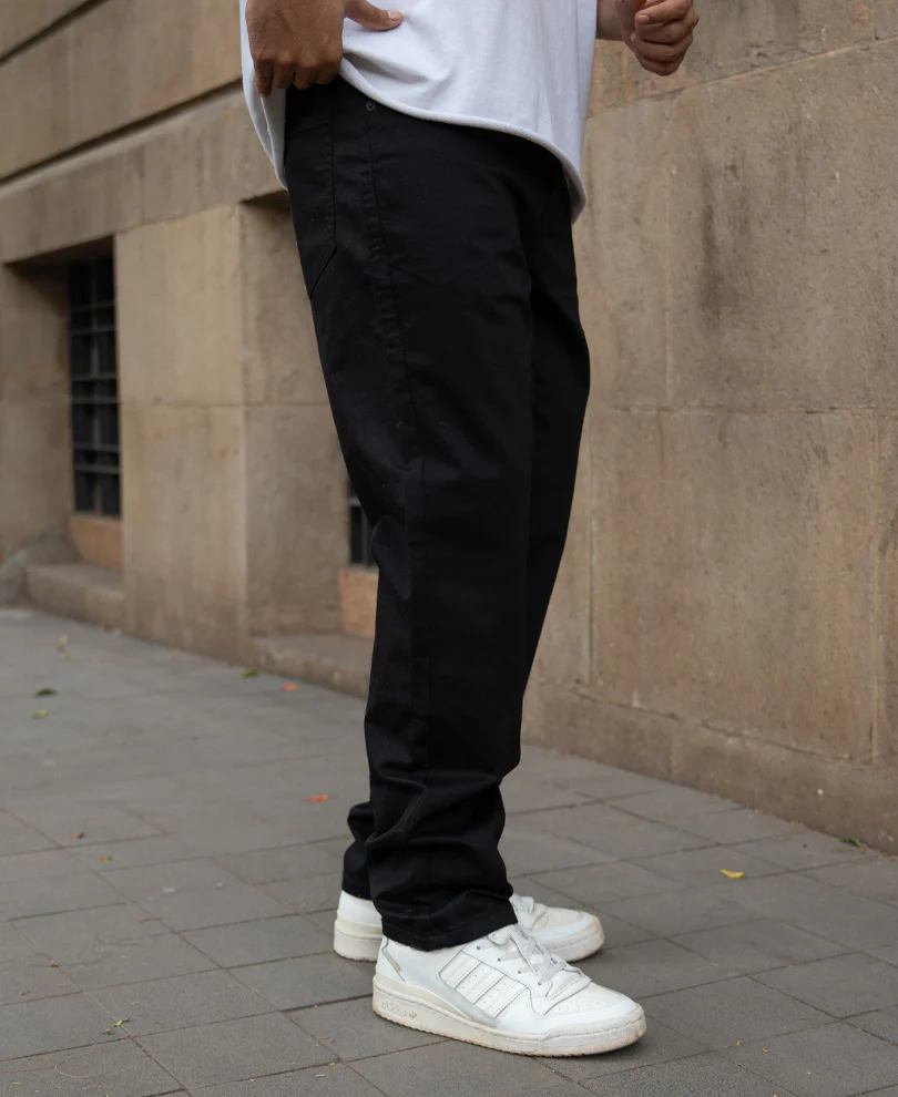 Jet Black Stretch Jeans - Image 3