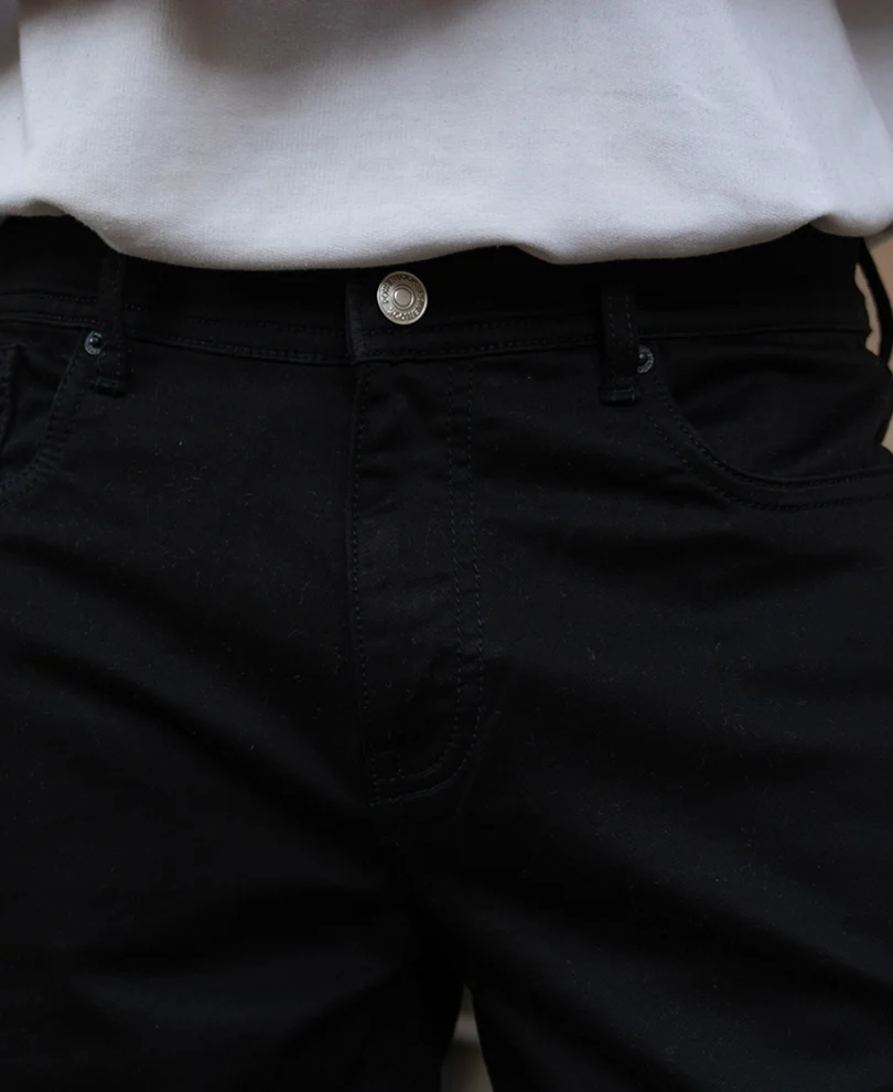 Jet Black Stretch Jeans - Image 4