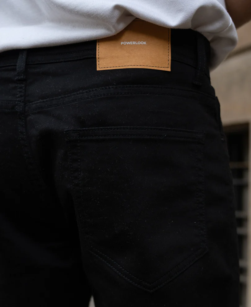 Jet Black Stretch Jeans - Image 5