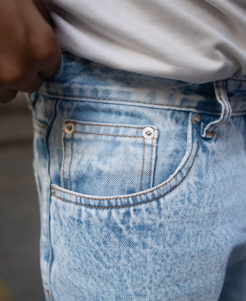 Mid Blue Baggy Fit Jeans - Image 4