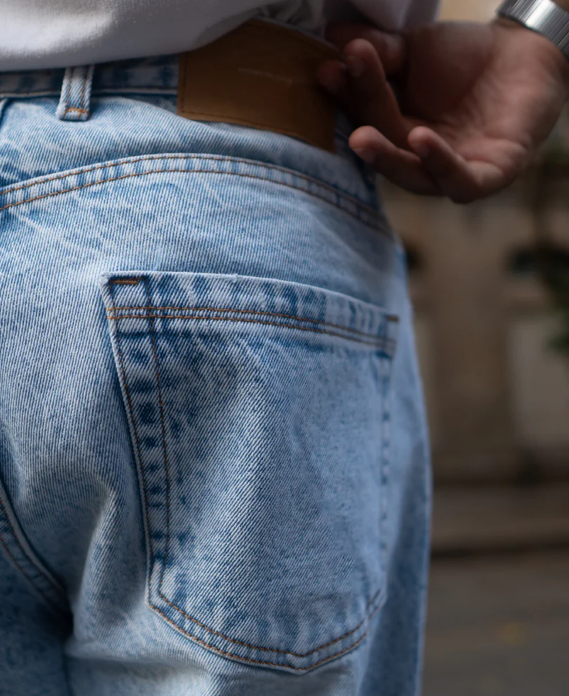 Mid Blue Baggy Fit Jeans - Image 5