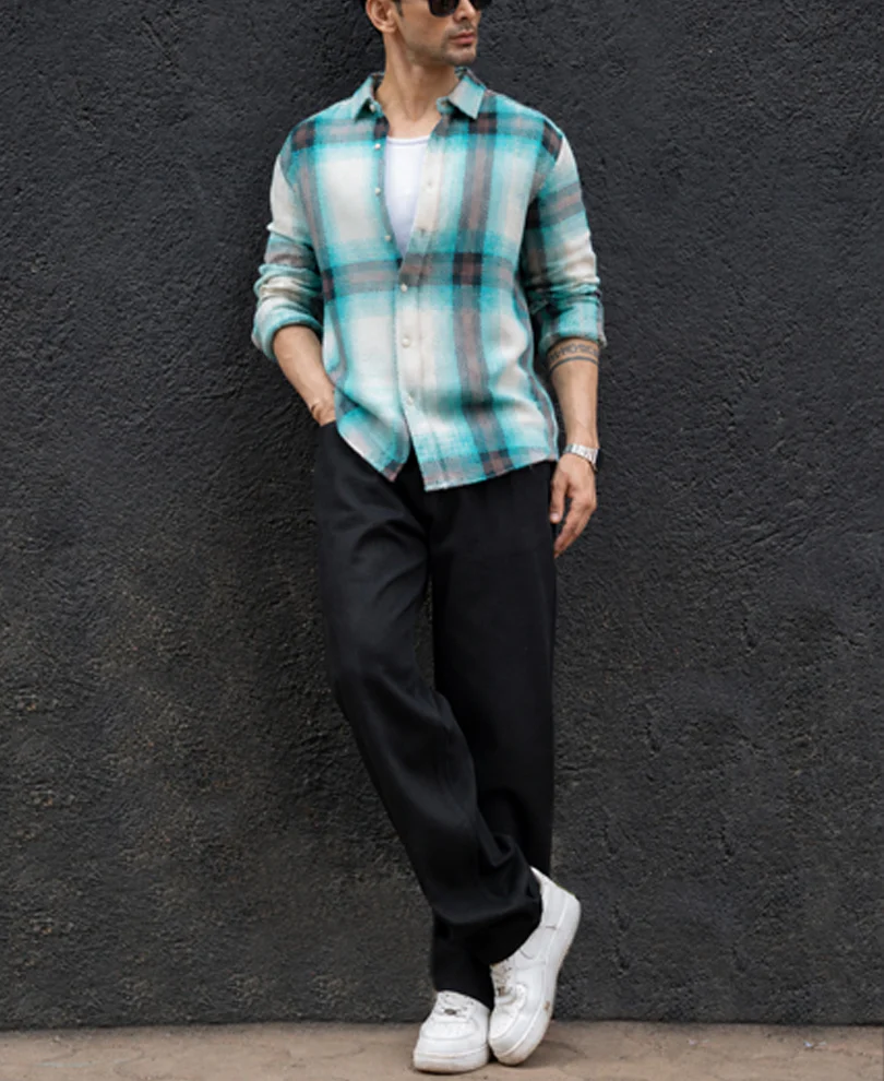 Multi Colour Structured Checks Shirt - Image 4