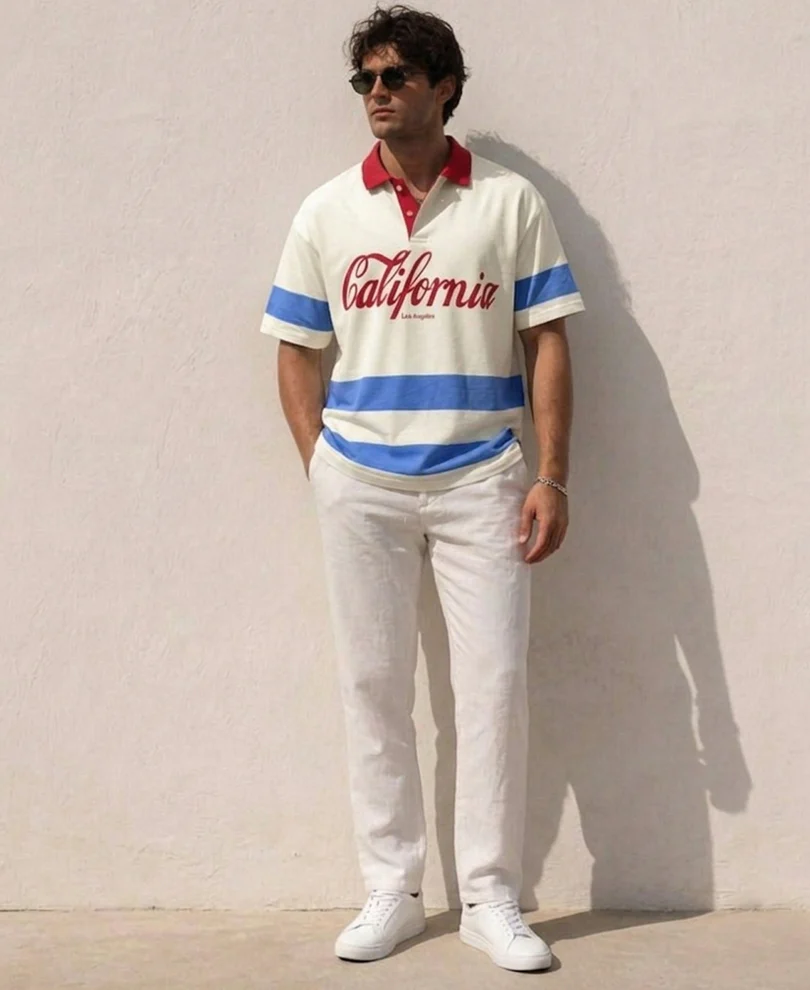 Multicolor Boxy Printed T-Shirt - Image 5