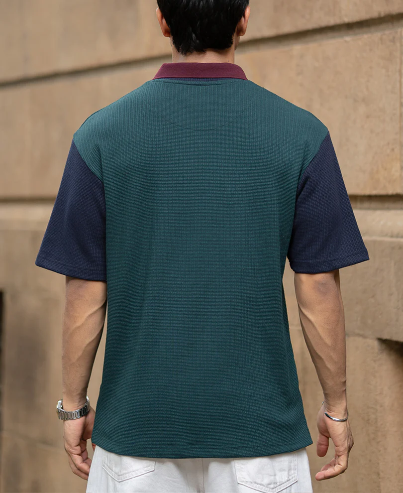 Multicolour Paneled T-Shirt - Image 5