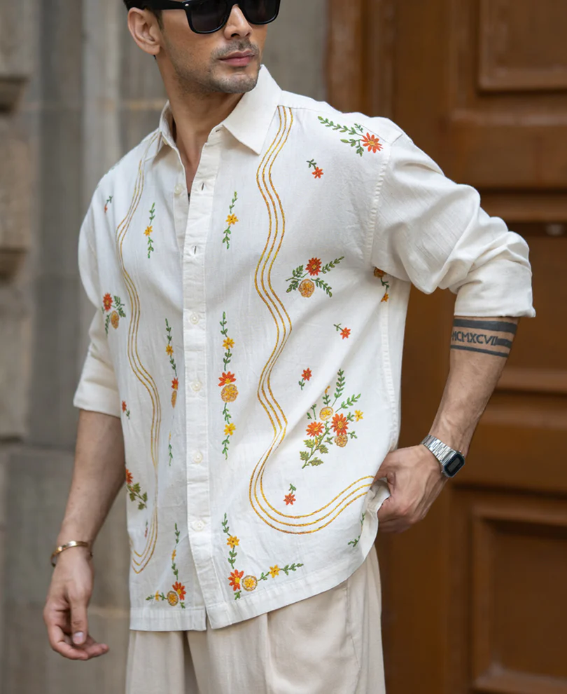 Natural Print Shirt 100% Cotton - Image 3