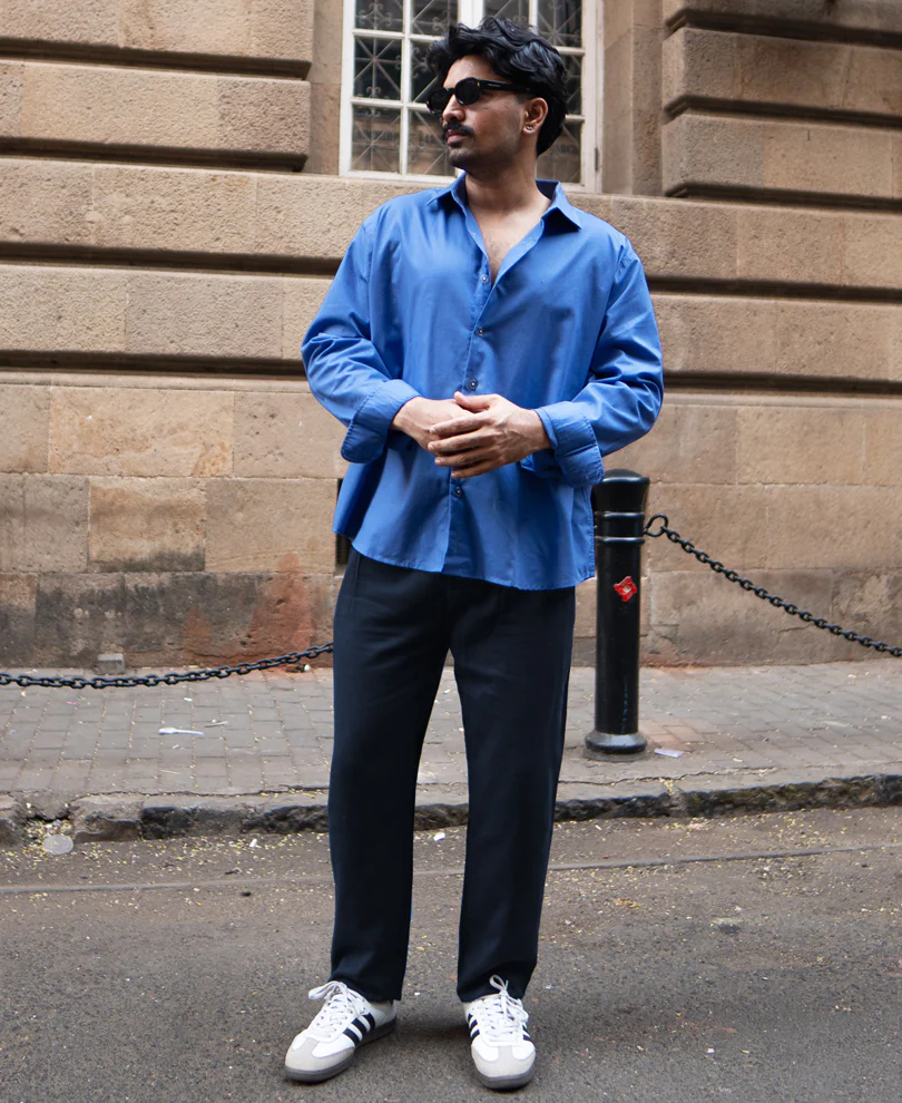 Navy Linen Pant - Image 6