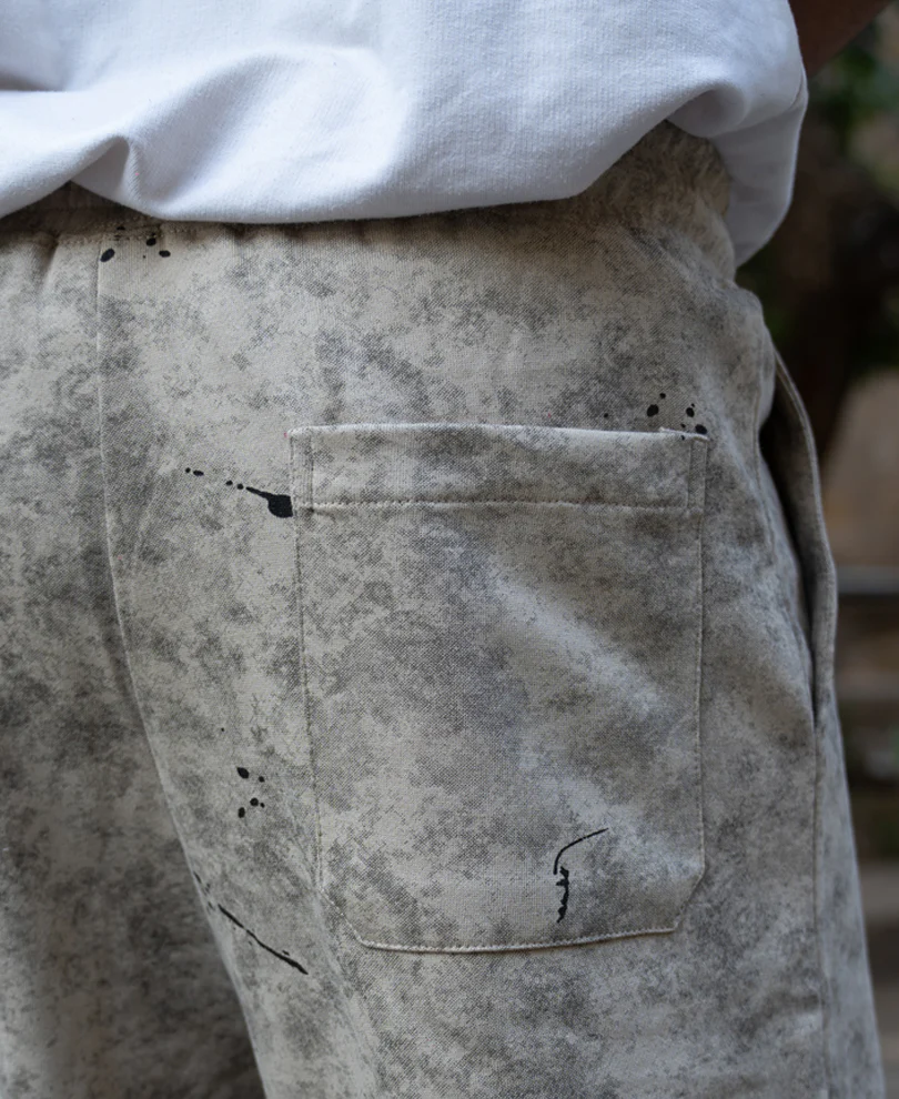 Neutral Printed Baggy Fit Trackpant - Image 5