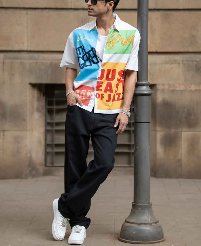 Off White Lightweight Graphic Shirt - Image 8