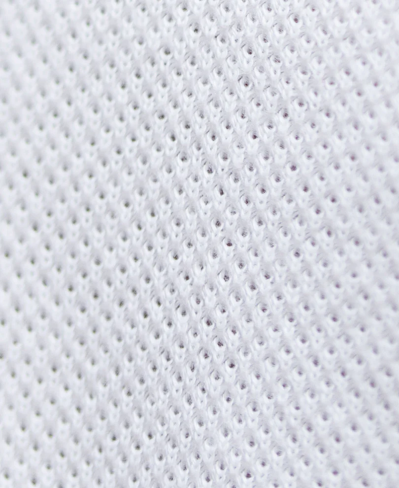 Off White Structured Knit T-Shirt - Image 3