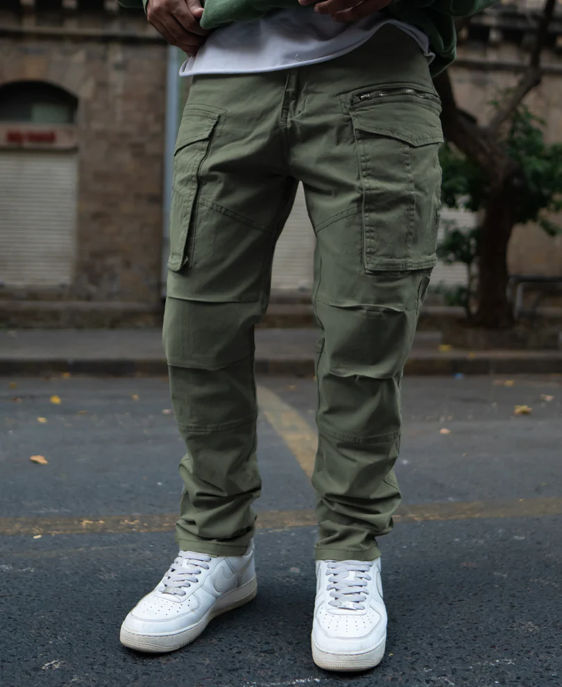 Olive Regular Fit Cargo Pant