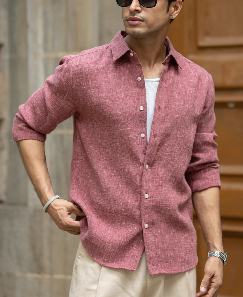 Onion Structured Linen Blend Shirt - Image 2
