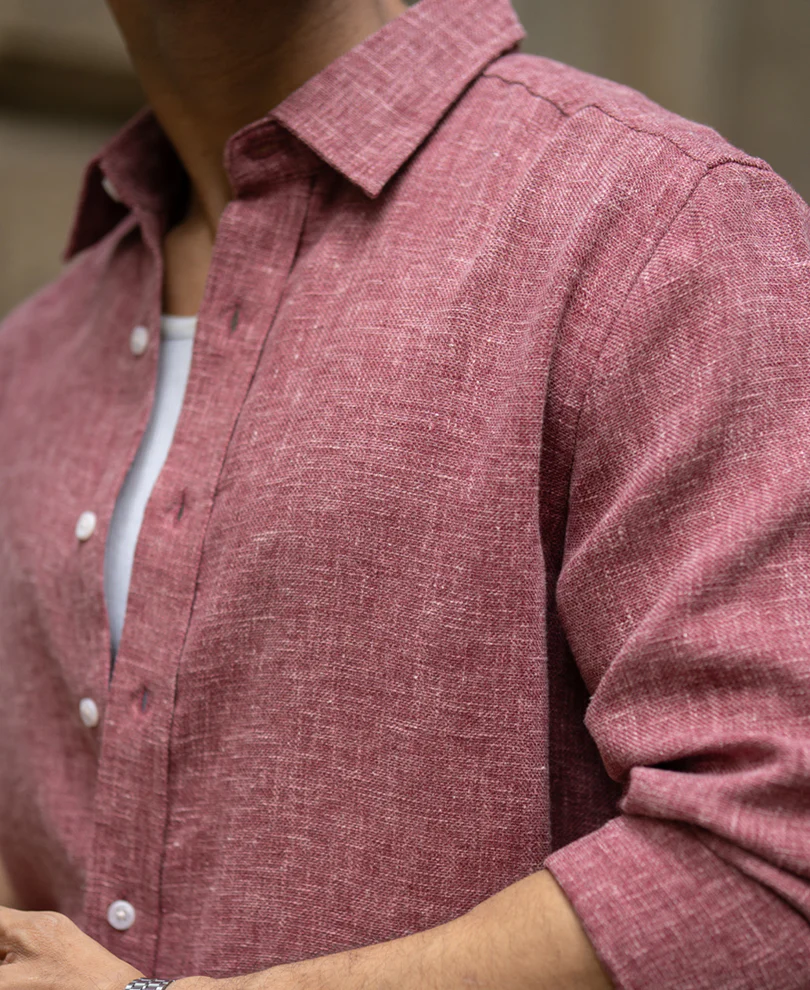 Onion Structured Linen Blend Shirt - Image 4