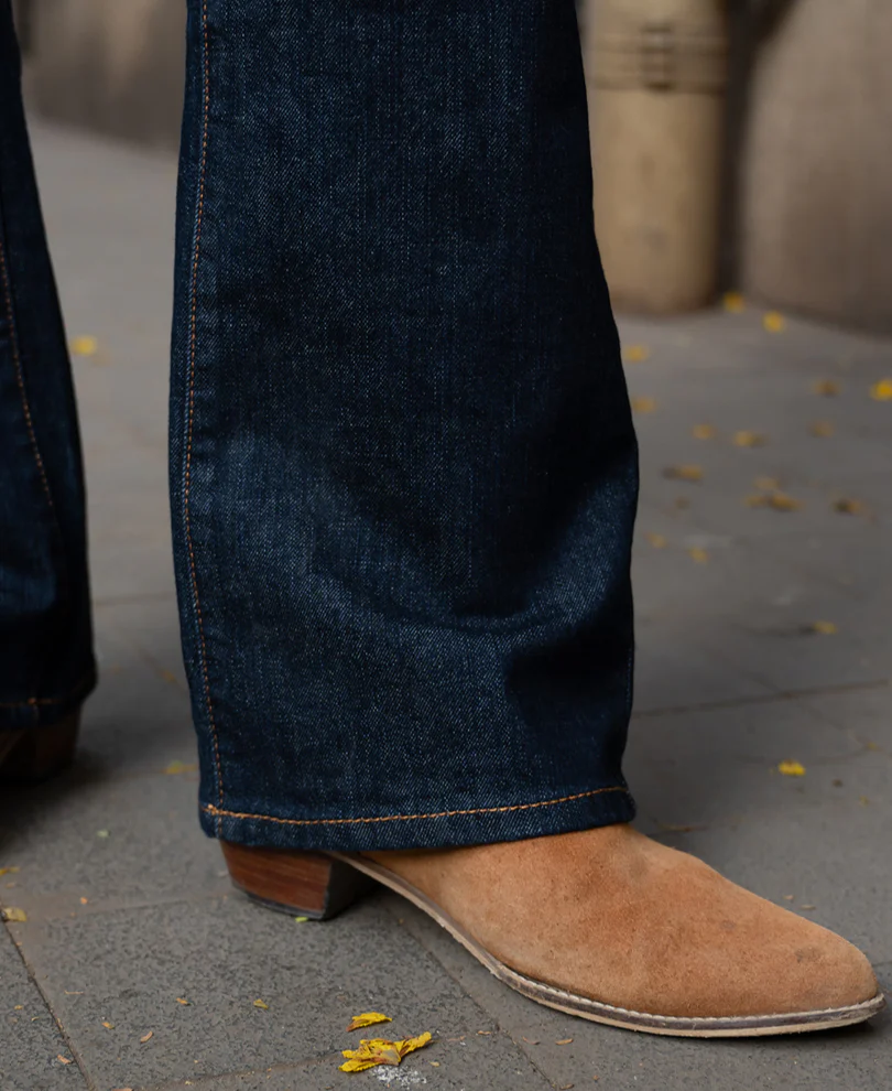 Raw Indigo Bootcut Jeans - Image 4