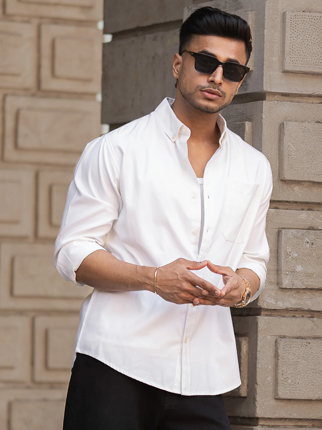 Regular Fit Full Sleeve Collar Shirt - Image 2