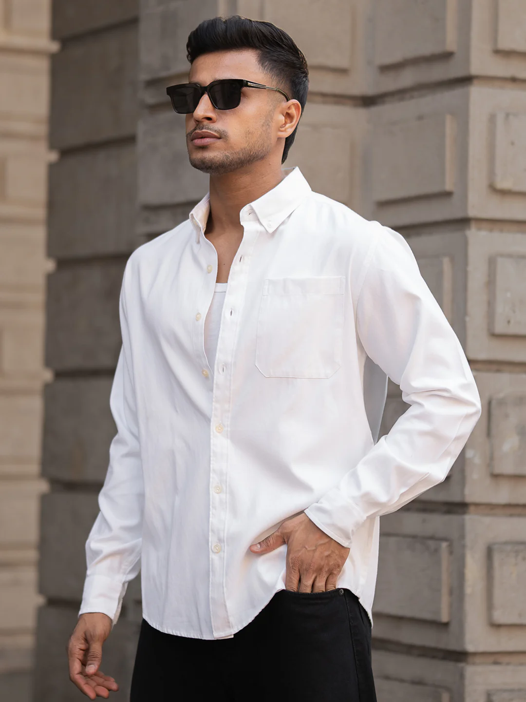 Regular Fit Full Sleeve Collar Shirt - Image 6