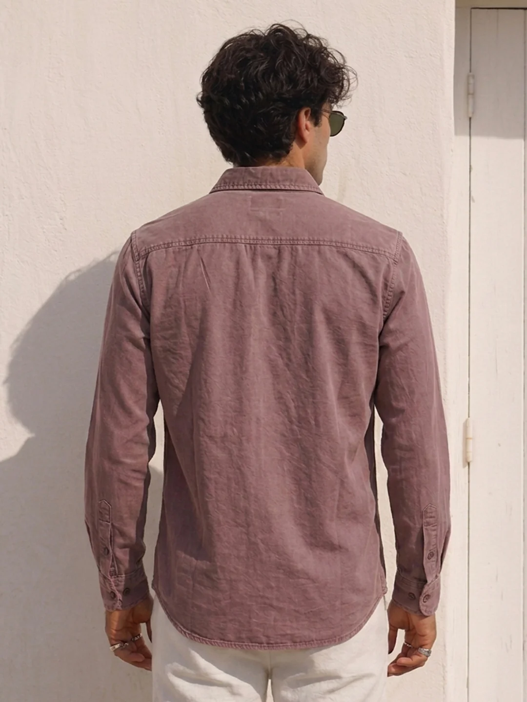Rust Washed Structured Shirt - Image 5