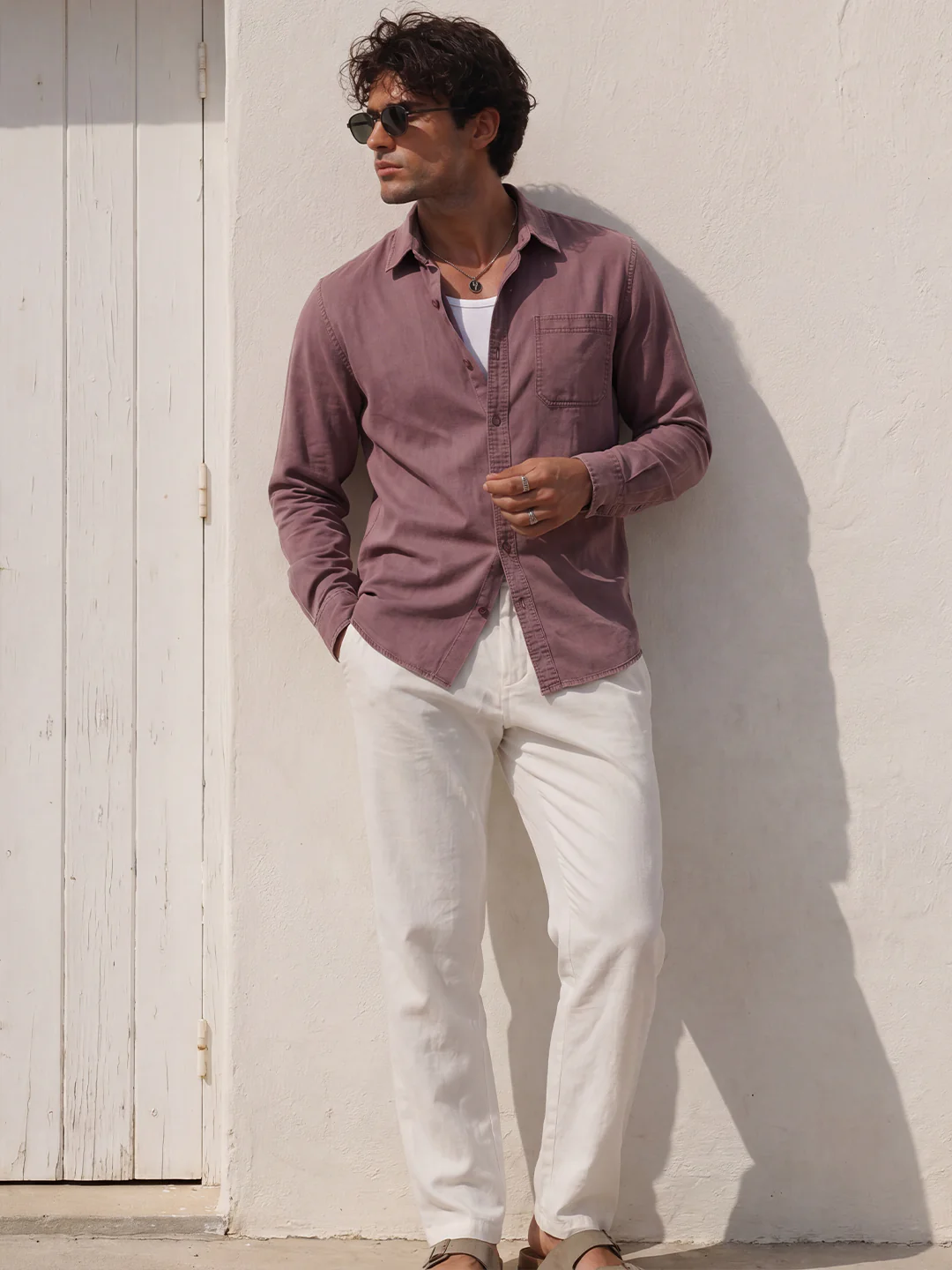 Rust Washed Structured Shirt - Image 6