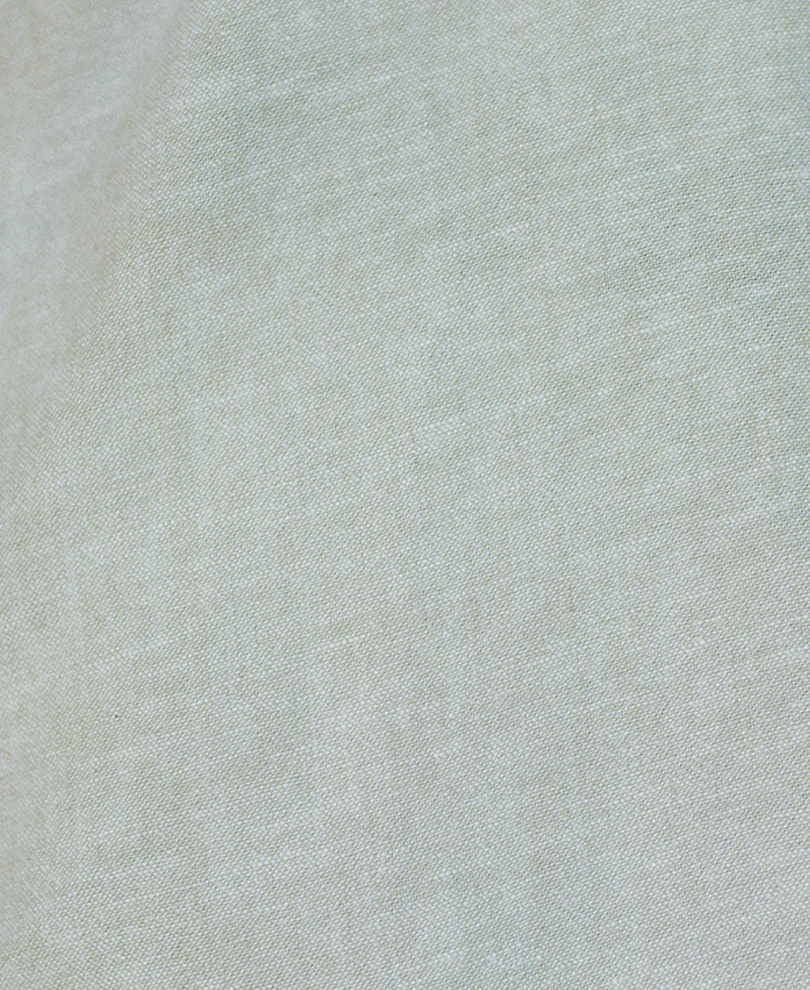 Sage Linen Blend Crochet Shirt - Image 5