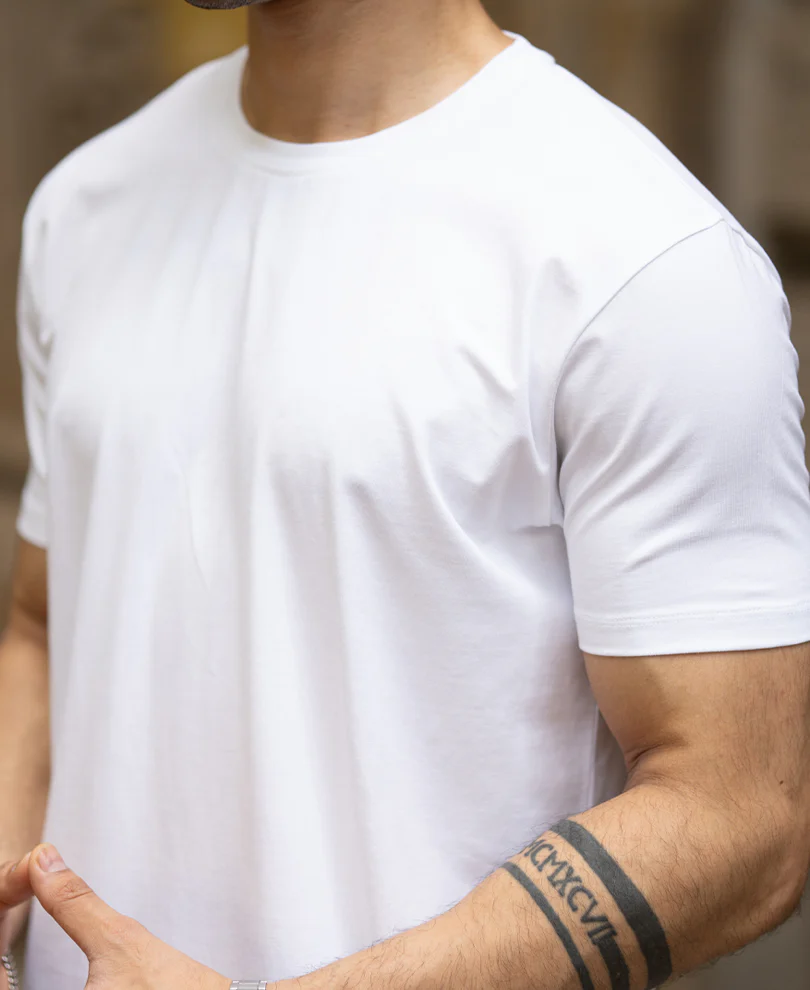 White & Black Basic T-Shirt (Pack of 2) - Image 5
