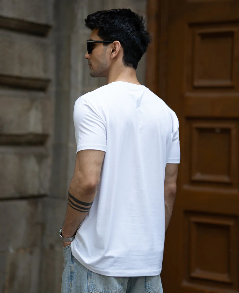 White & Black Basic T-Shirt (Pack of 2) - Image 7